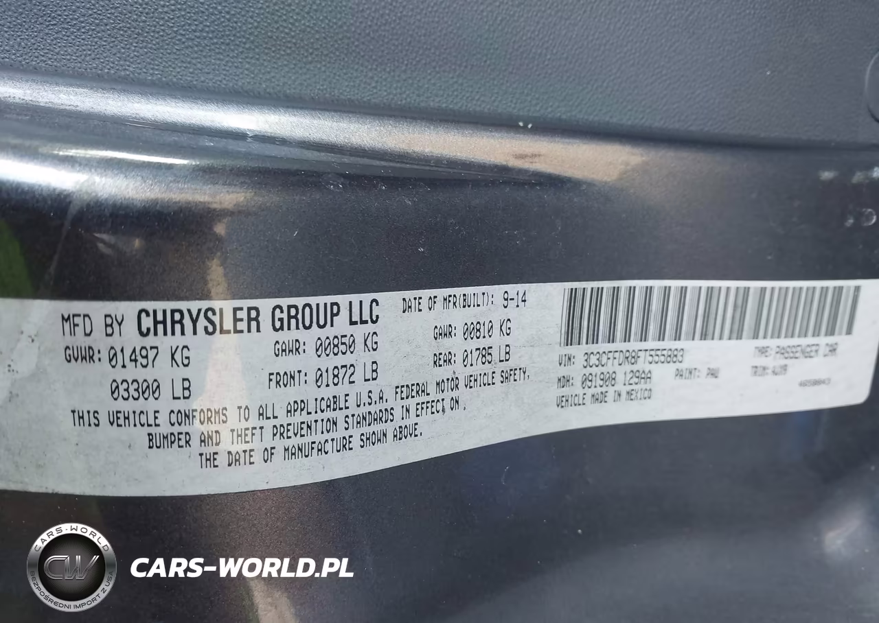 2015 Fiat 500C Pop VIN:3C3CFFDR8FT555883 - 9