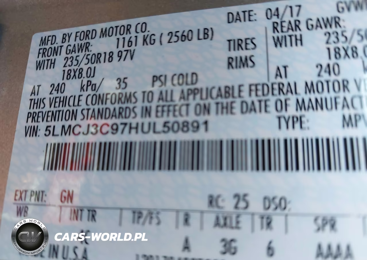 2017 Lincoln Mkc Reserve VIN:5LMCJ3C97HUL50891 - 9