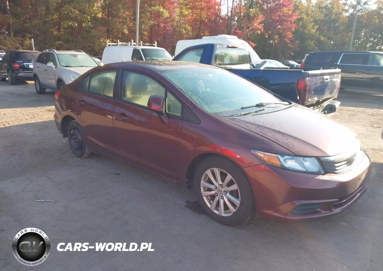 2012 Honda Civic Ex VIN:19XFB2F87CE362125 - 1