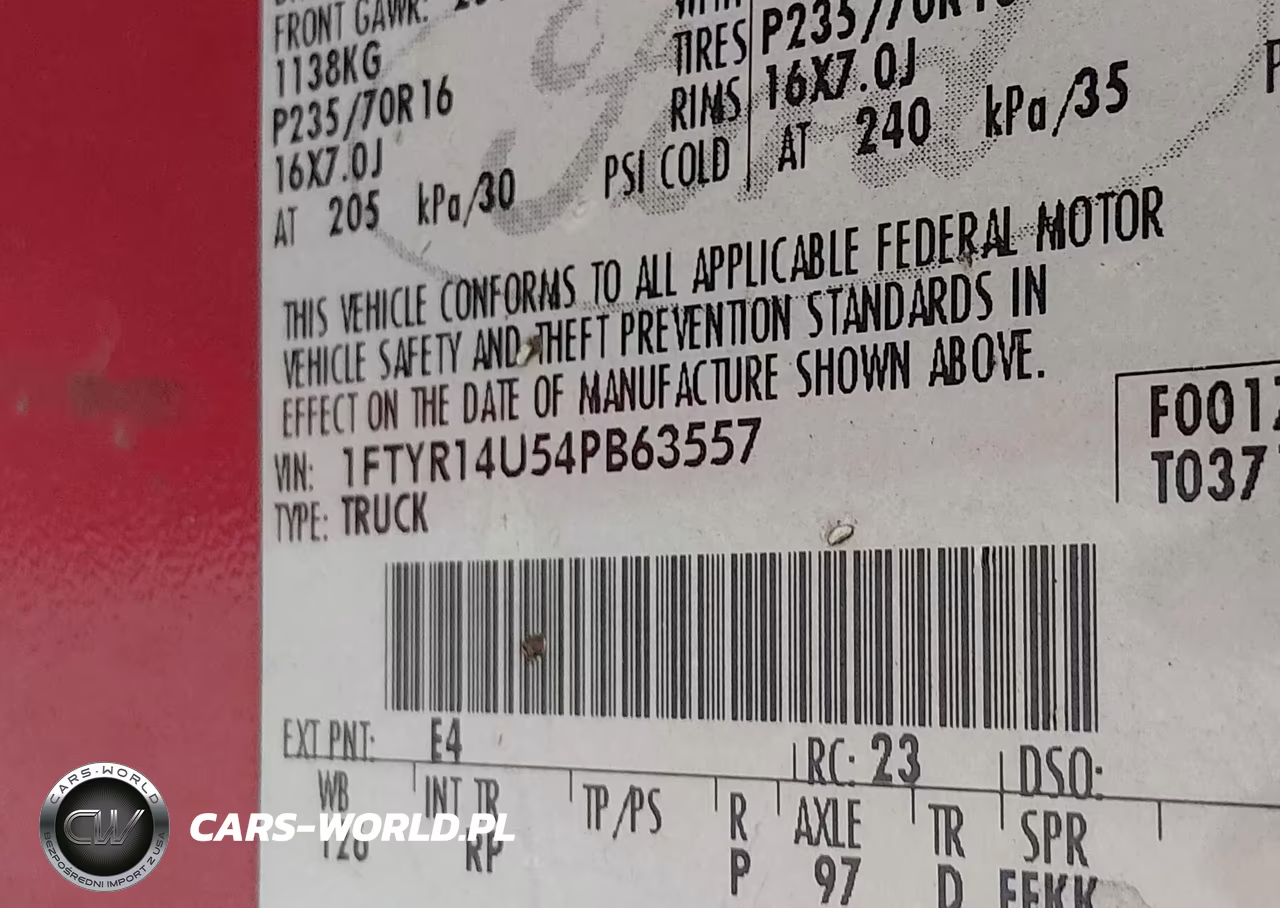 2004 Ford Ranger Edge-Tremor-Xl-Xlt VIN:1FTYR14U54PB63557 - 9