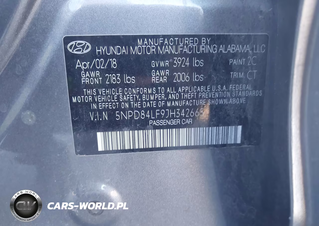 2018 Hyundai Elantra Sel VIN:5NPD84LF9JH342665 - 9