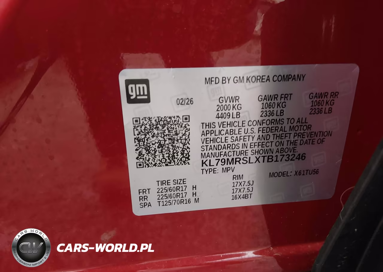 2026 Chevrolet Trailblazer Awd Lt VIN:KL79MRSLXTB173246 - 9