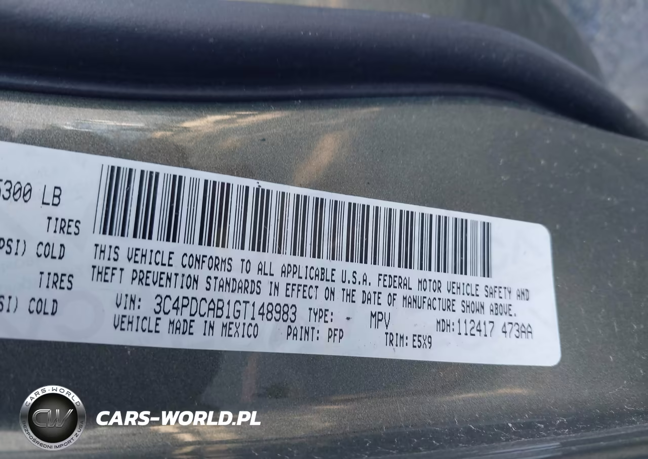 2016 Dodge Journey Se VIN:3C4PDCAB1GT148983 - 9