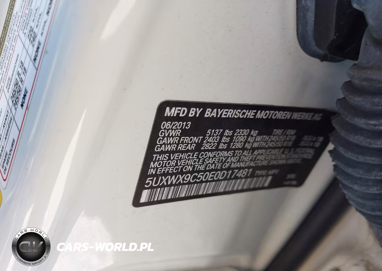 2014 BMW X3 xDrive28I VIN:5UXWX9C50E0D17481 - 9
