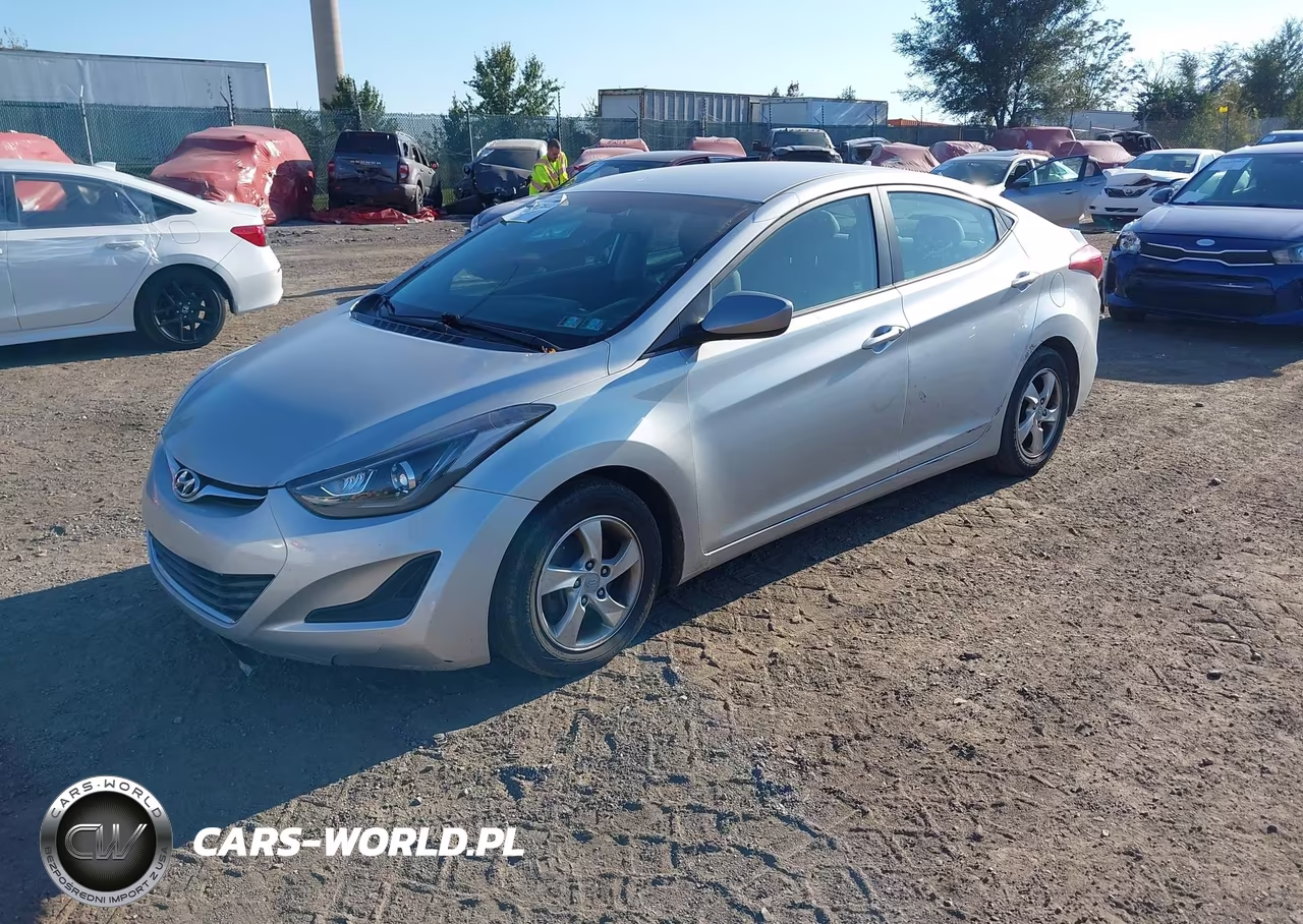 2014 Hyundai Elantra Se VIN:5NPDH4AE5EH498184 - 2