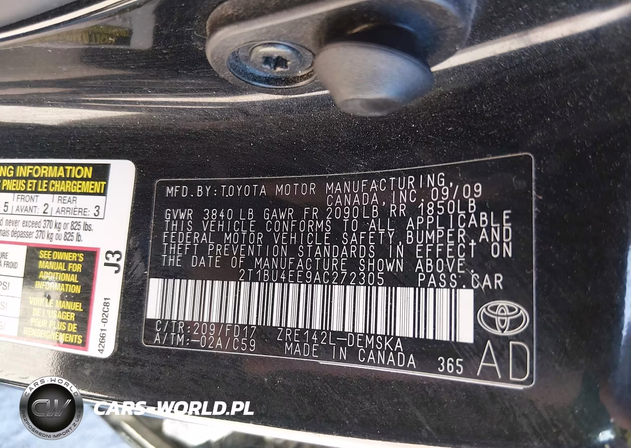 2010 Toyota Corolla S VIN:2T1BU4EE9AC272305 - 9