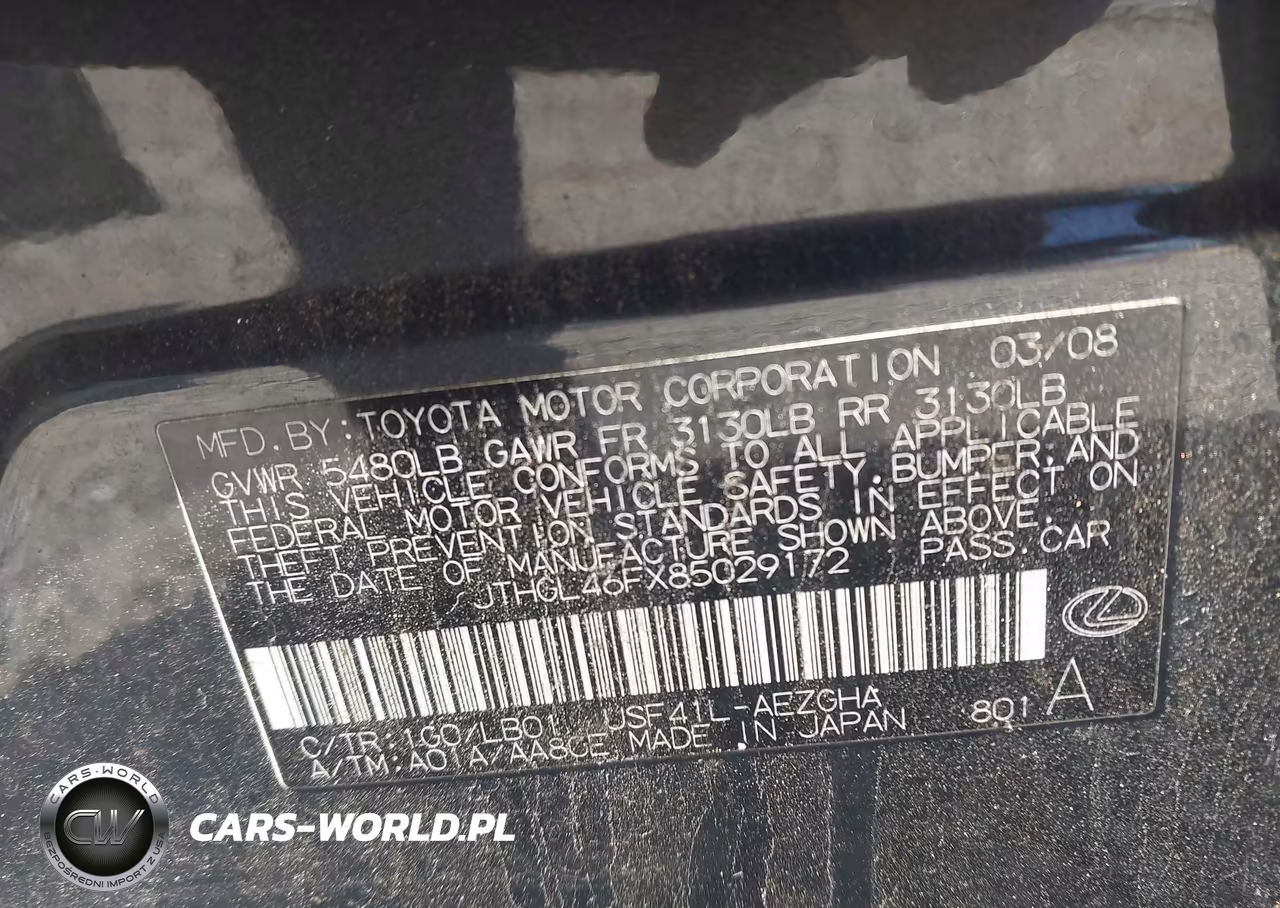 2008 Lexus Ls 460 L VIN:JTHGL46FX85029172 - 9