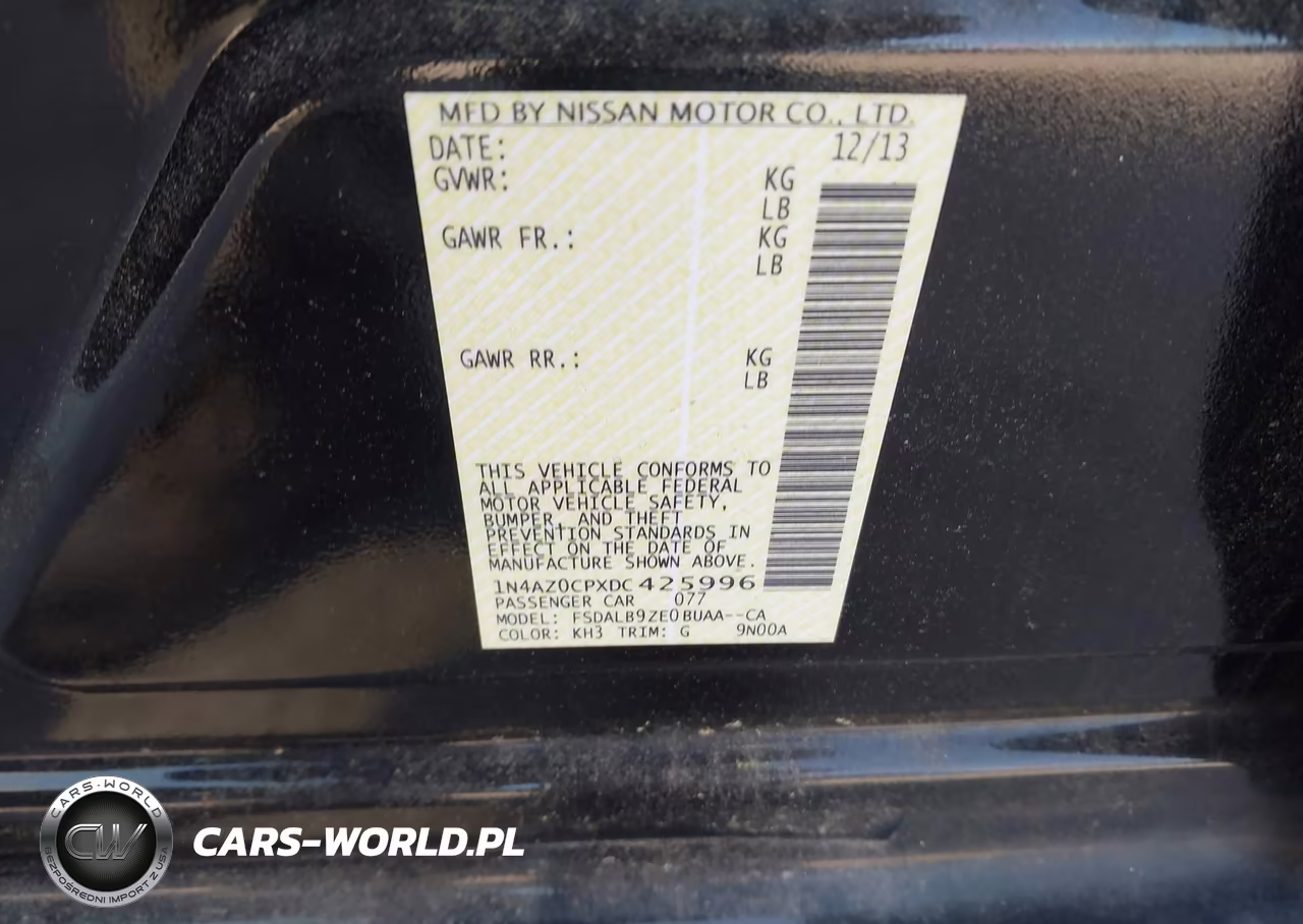 2013 Nissan Leaf S VIN:1N4AZ0CPXDC425996 - 9