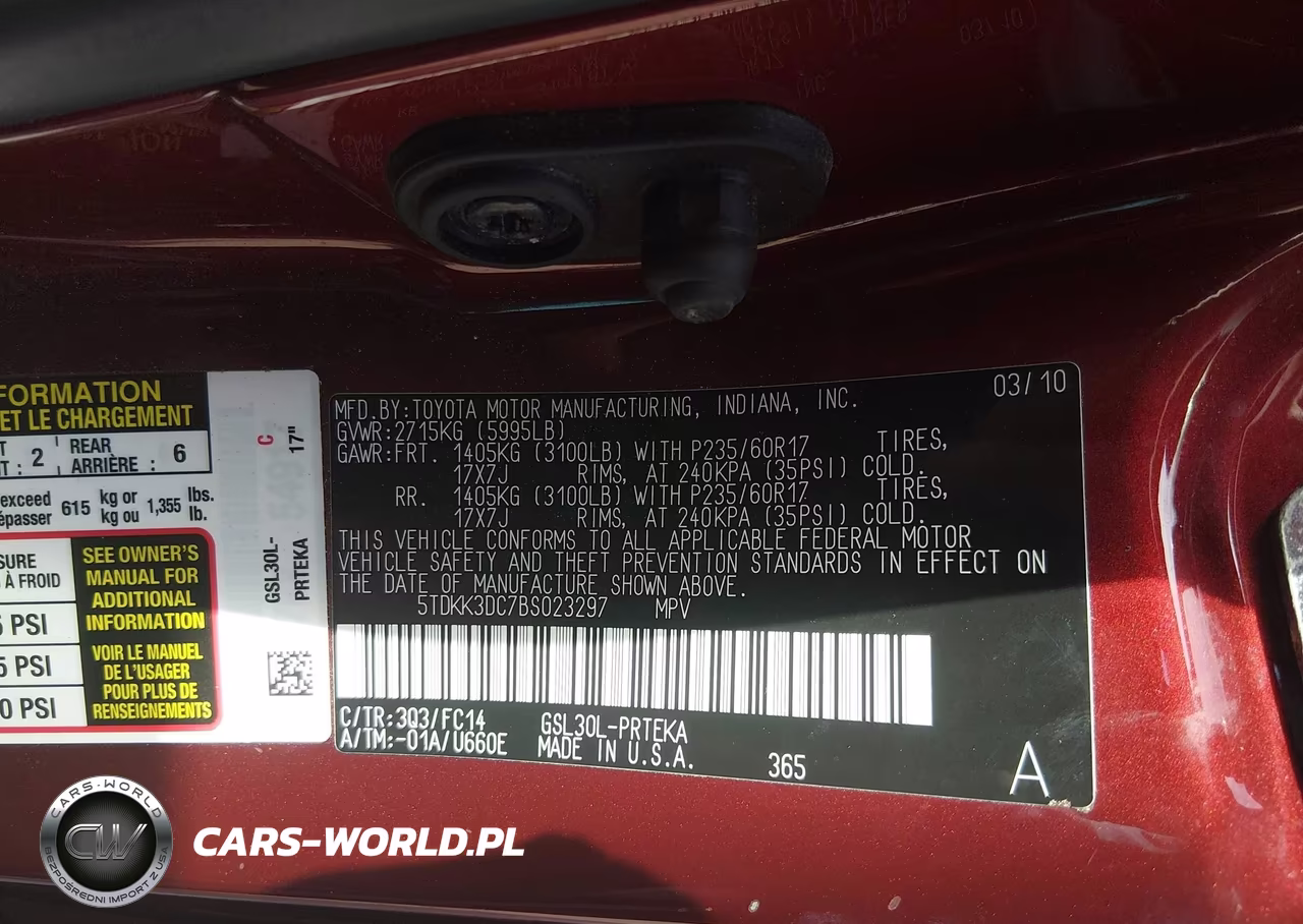 2011 Toyota Sienna Le V6 VIN:5TDKK3DC7BS023297 - 9