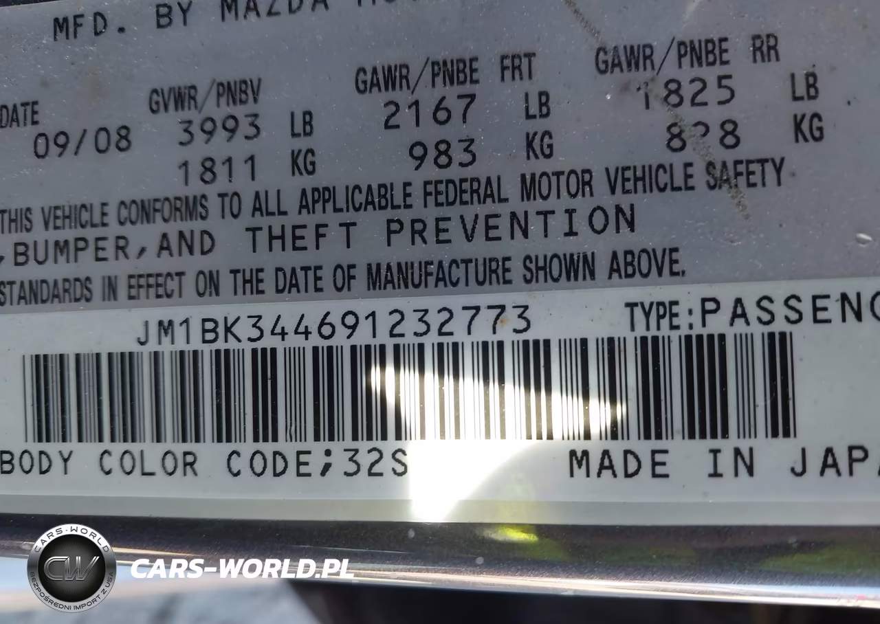 2009 Mazda Mazda3 S Touring VIN:JM1BK344691232773 - 9