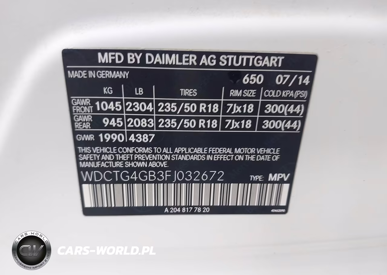 2015 Mercedes-Benz Gla 250 4Matic VIN:WDCTG4GB3FJ032672 - 9