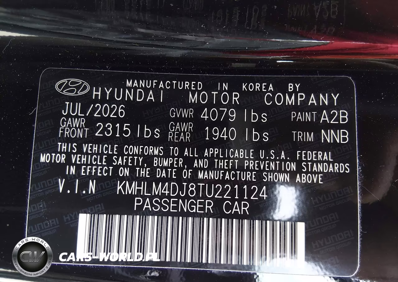 2026 Hyundai Elantra Hybrid Blue VIN:KMHLM4DJ8TU221124 - 9