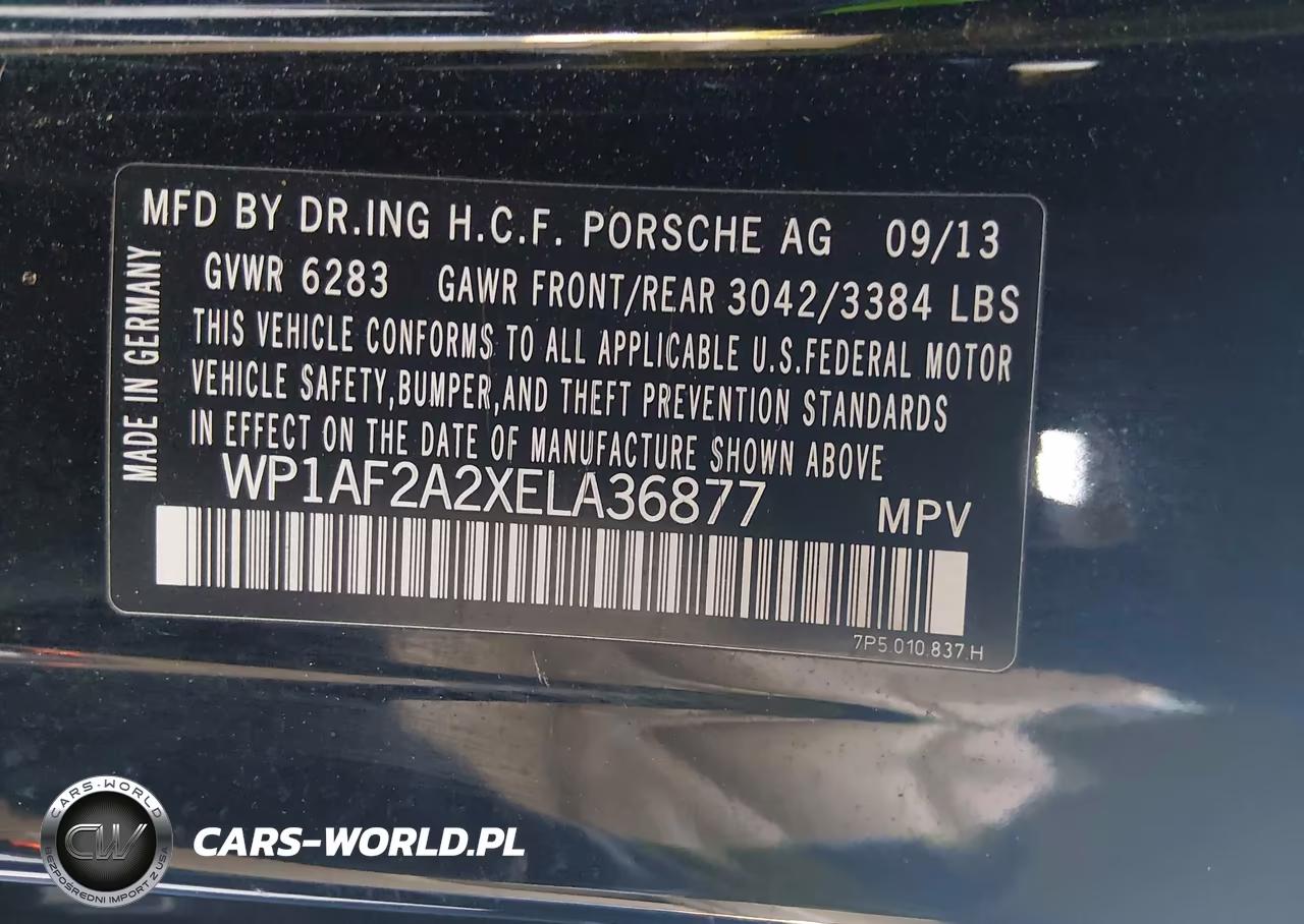 2014 Porsche Cayenne Diesel VIN:WP1AF2A2XELA36877 - 9