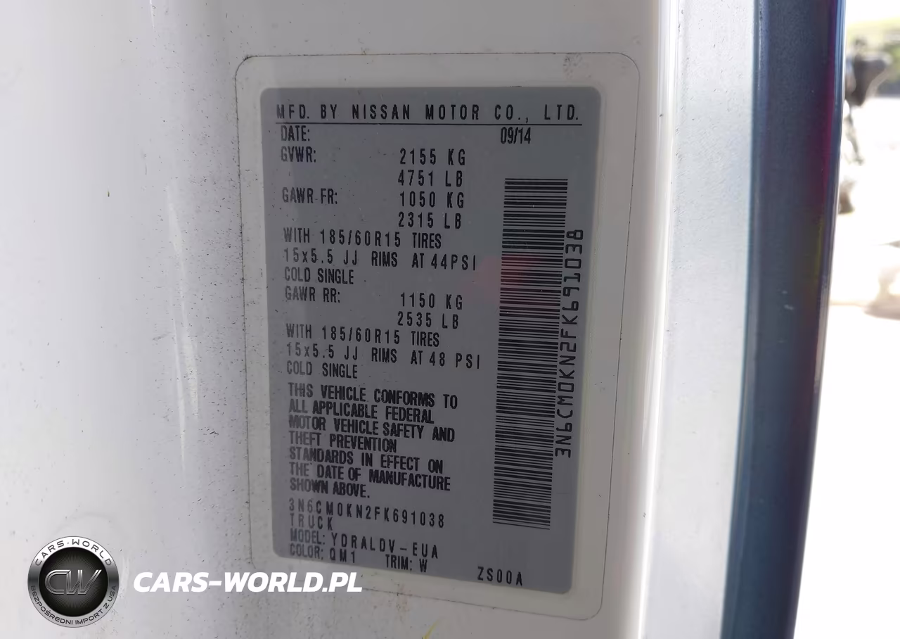 2015 Nissan Nv200 S VIN:3N6CM0KN2FK691038 - 9