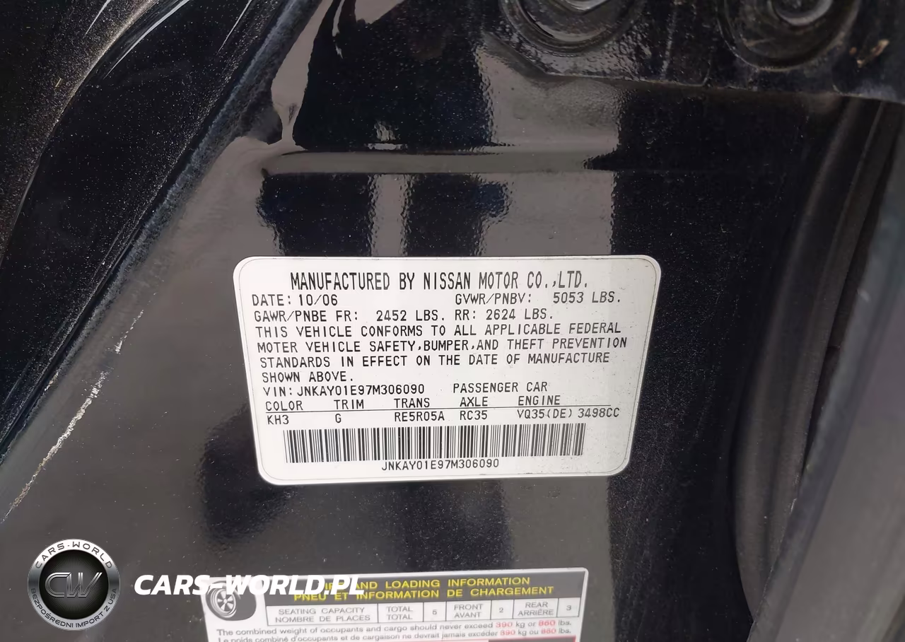 2007 Infiniti M35 Sport VIN:JNKAY01E97M306090 - 9