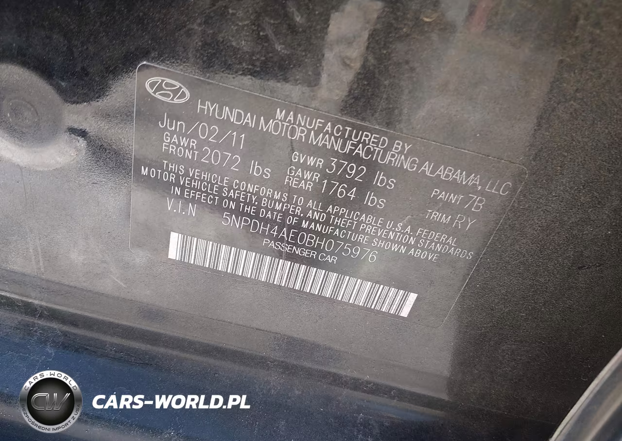 2011 Hyundai Elantra Limited VIN:5NPDH4AE0BH075976 - 9