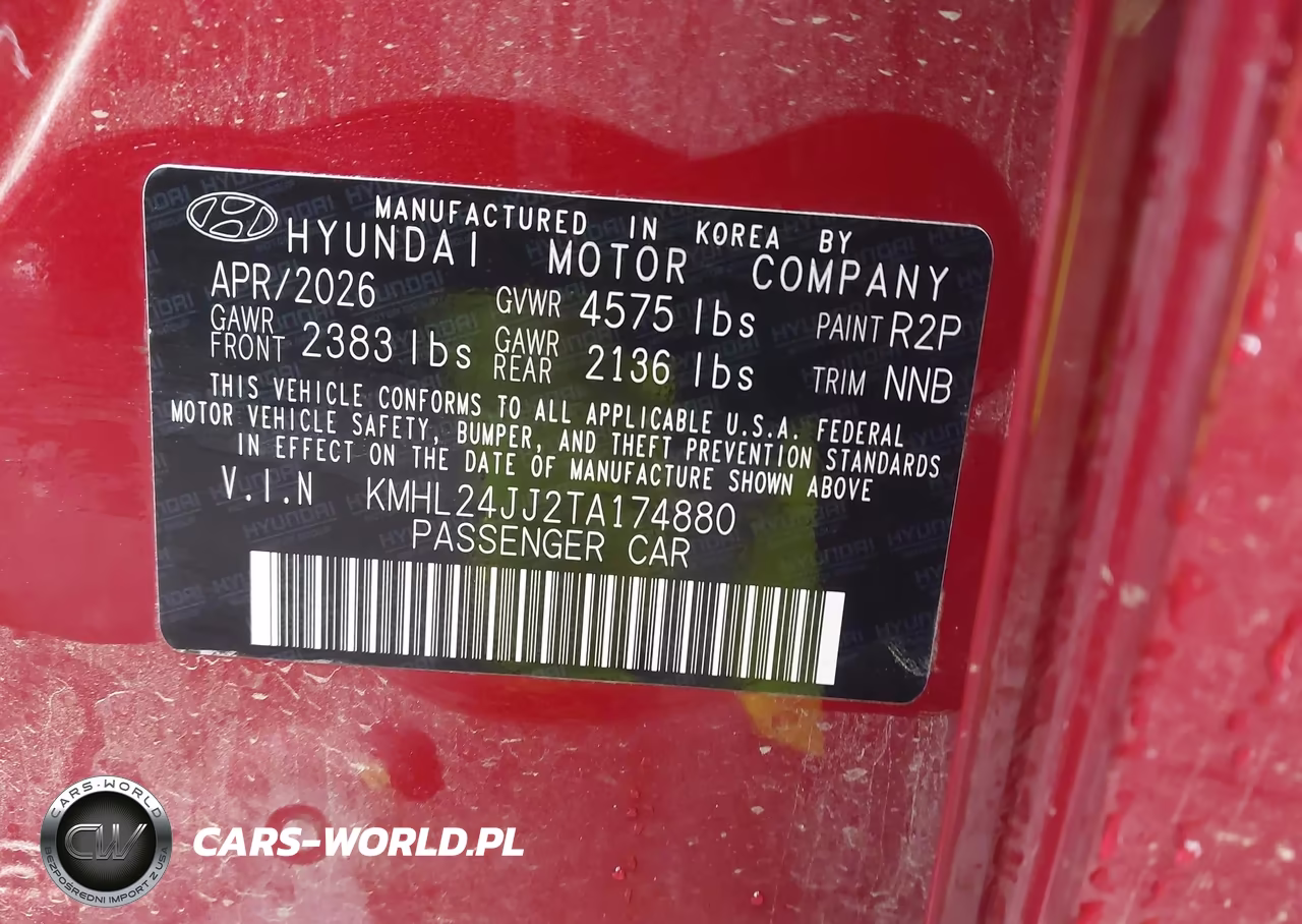 2026 Hyundai Sonata Hybrid Blue VIN:KMHL24JJ2TA174880 - 9