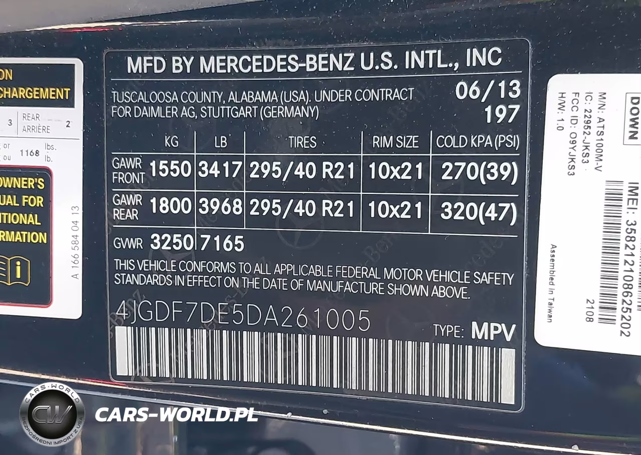 2013 Mercedes-Benz Gl 550 4Matic VIN:4JGDF7DE5DA261005 - 9