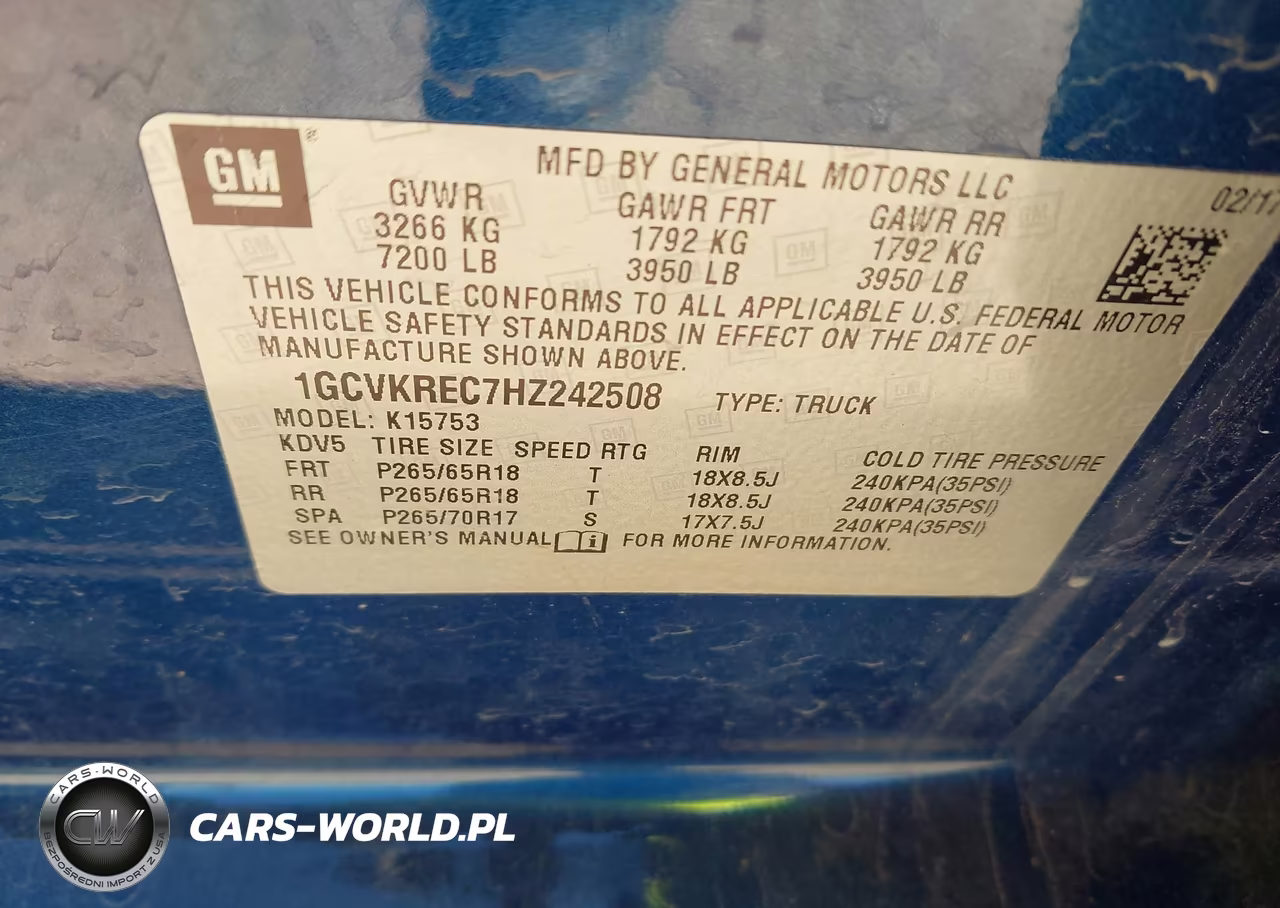 2017 Chevrolet Silverado 1500 1Lt VIN:1GCVKREC7HZ242508 - 9