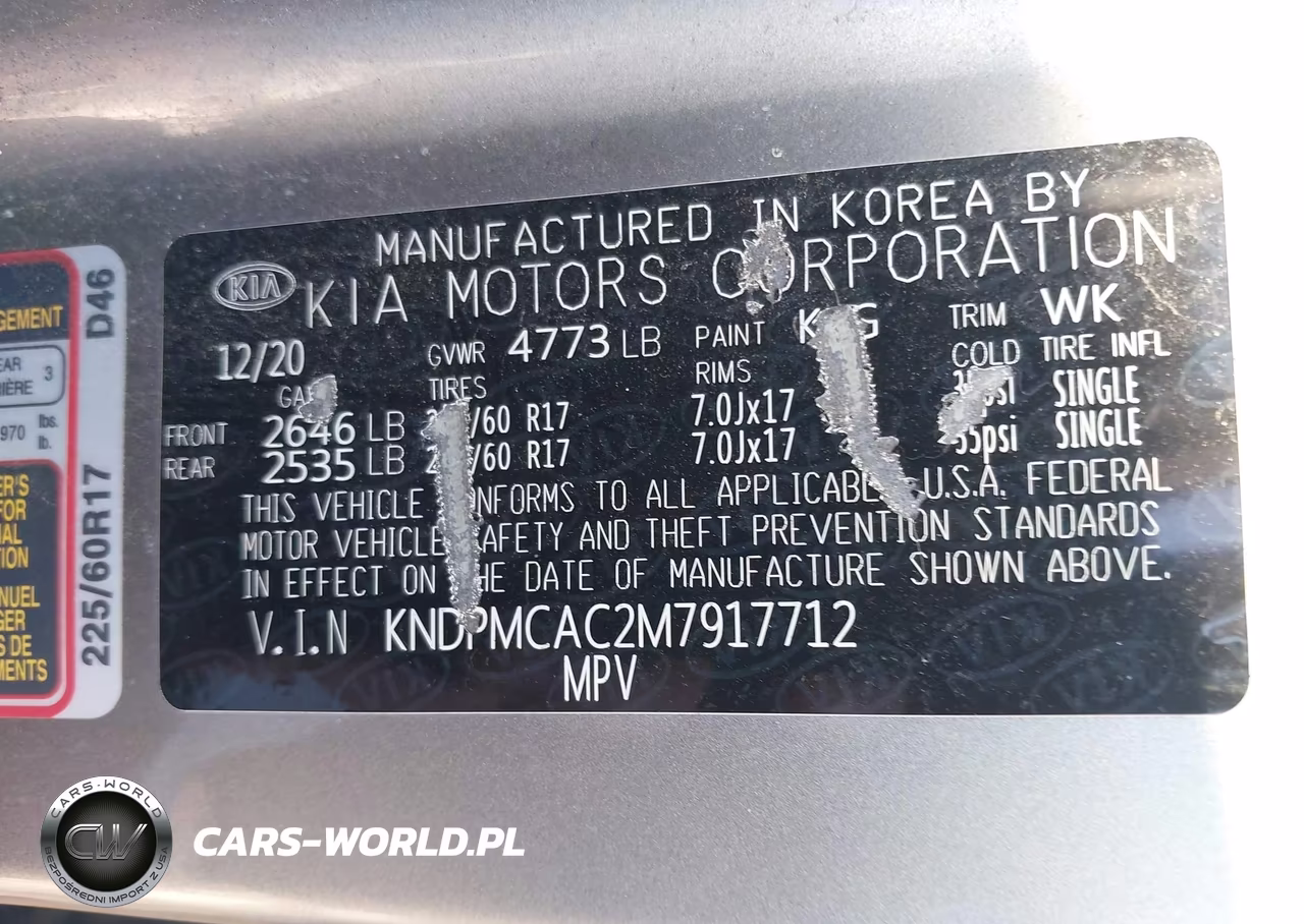 2021 Kia Sportage Lx VIN:KNDPMCAC2M7917712 - 9