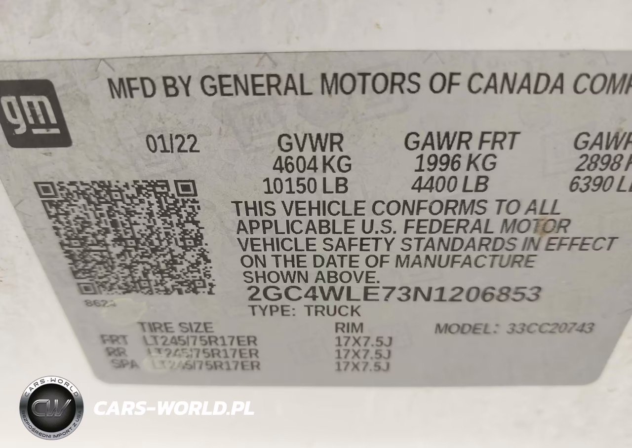 2022 Chevrolet Silverado 2500Hd 2Wd Standard Bed Wt VIN:2GC4WLE73N1206853 - 8