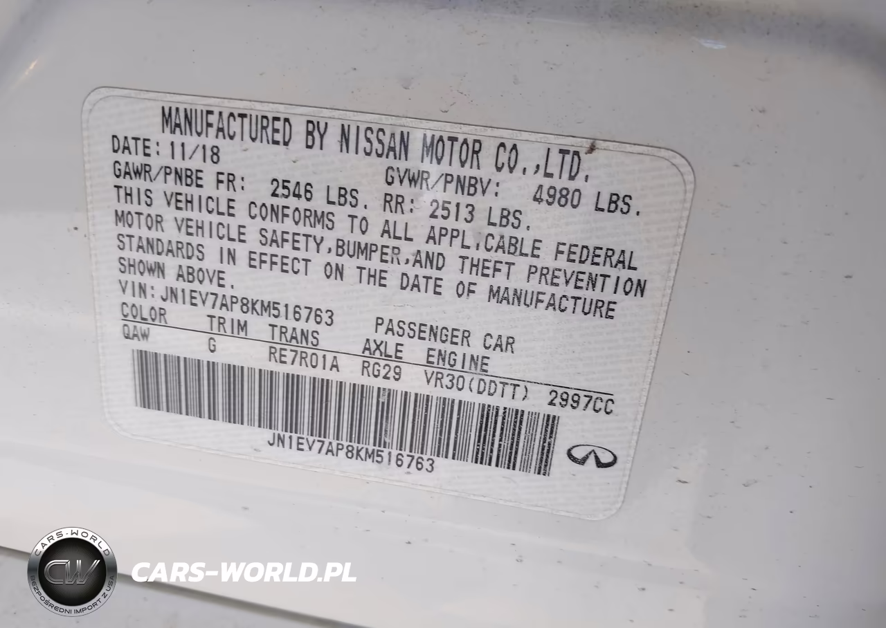 2019 Infiniti Q50 3.0T Luxe VIN:JN1EV7AP8KM516763 - 9