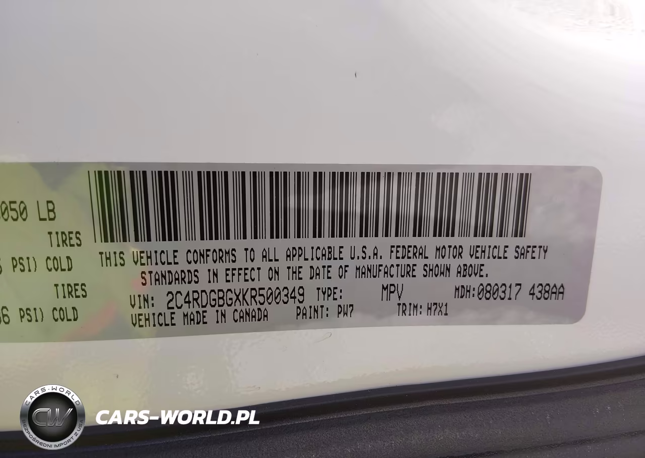 2019 Dodge Grand Caravan Se VIN:2C4RDGBGXKR500349 - 9