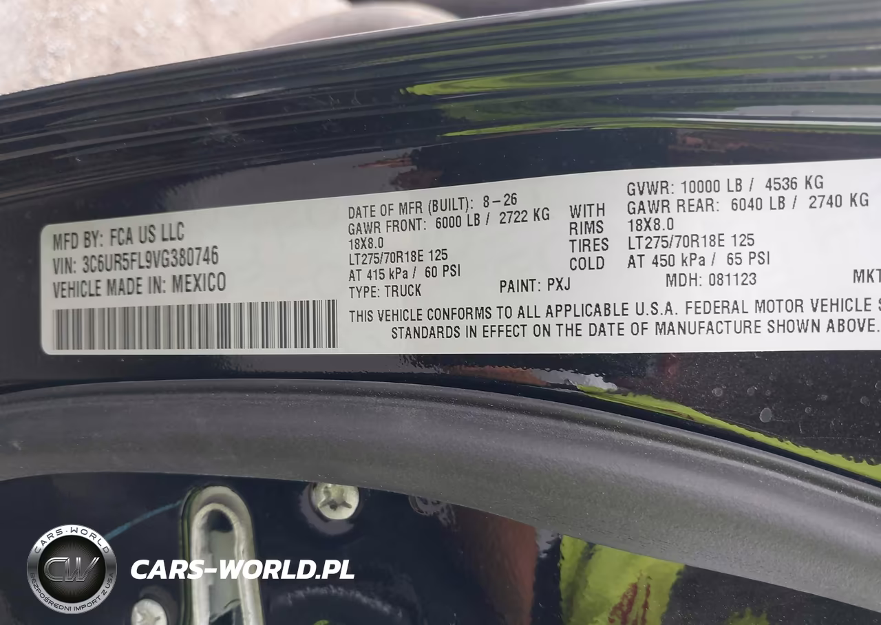 2027 Ram Ram 2500 VIN:3C6UR5FL9VG380746 - 9