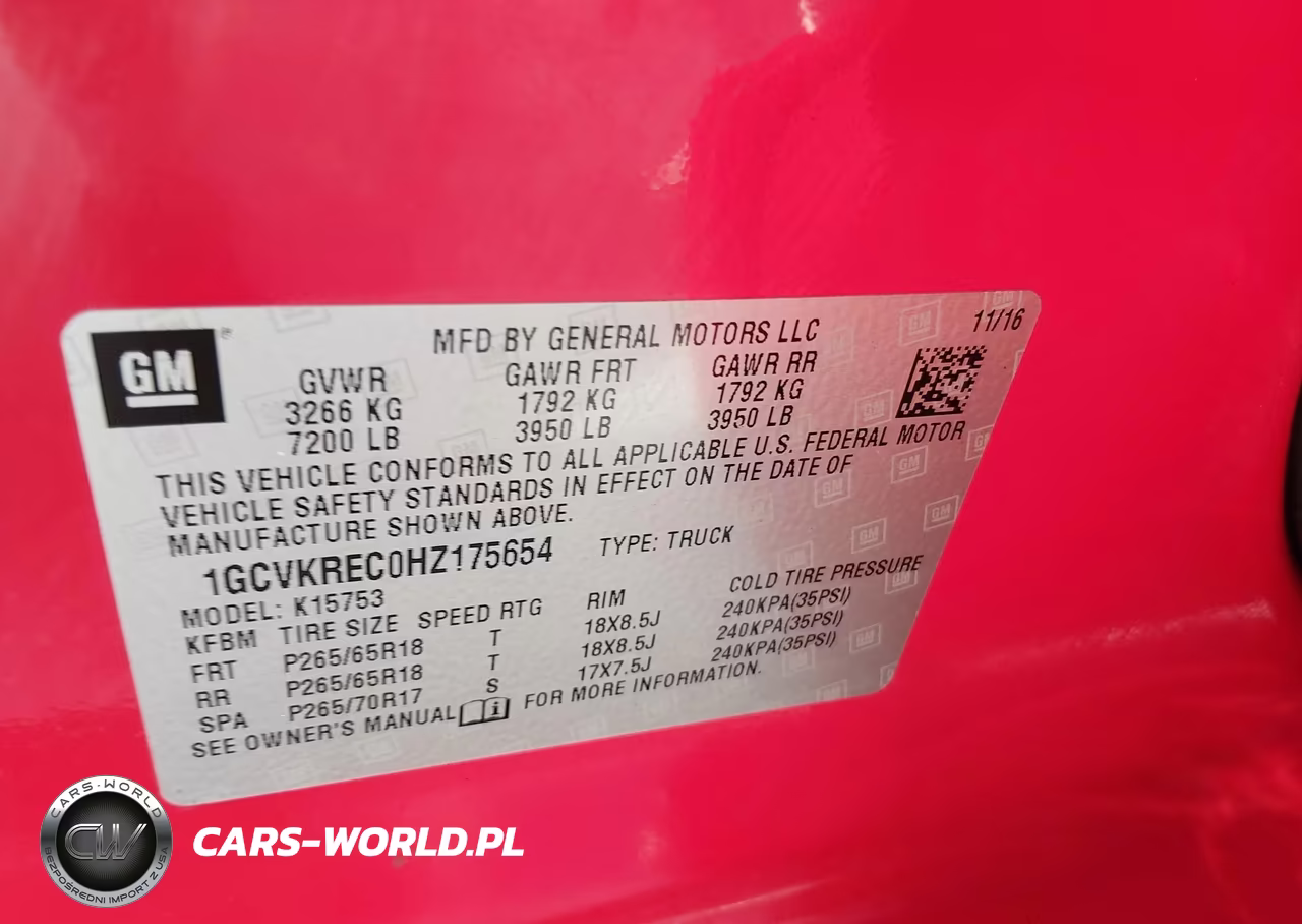 2017 CHEVROLET SILVERADO 1500 2LT VIN:1GCVKREC0HZ175654 - 9