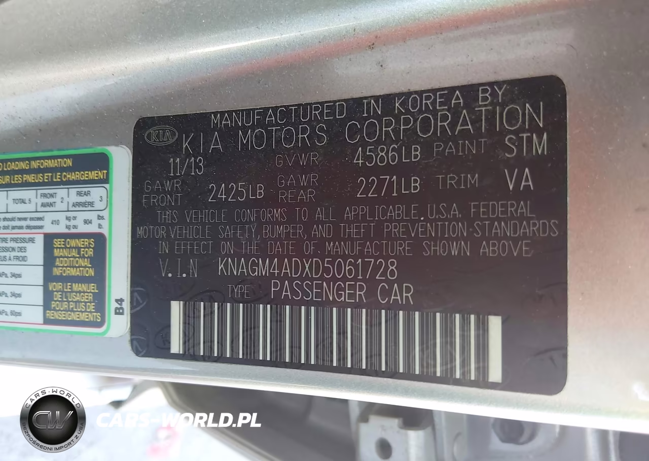2013 Kia Optima Hybrid Lx VIN:KNAGM4ADXD5061728 - 9