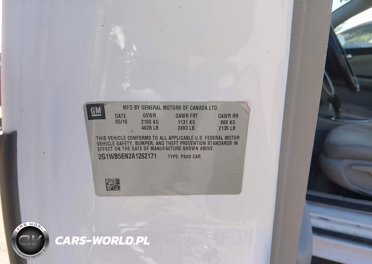 2010 Chevrolet Impala Lt VIN:2G1WB5EN2A1262171 - 9