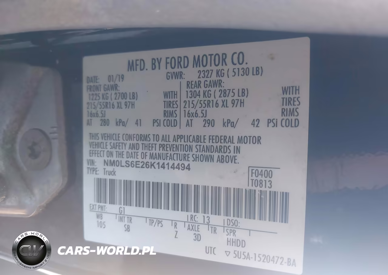 2019 Ford Transit Connect Xl VIN:NM0LS6E26K1414494 - 9