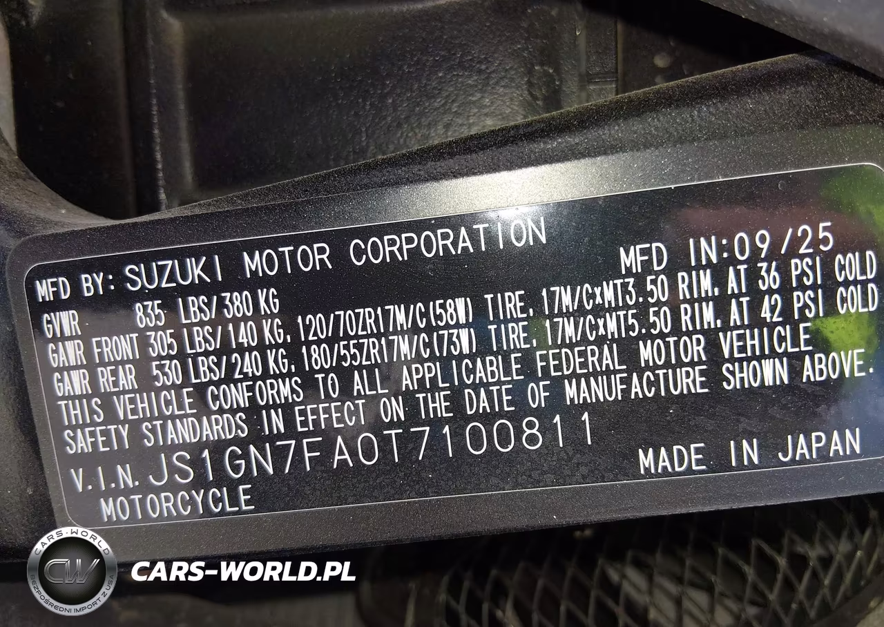 2026 Suzuki Gsx-R600 VIN:JS1GN7FA0T7100811 - 10