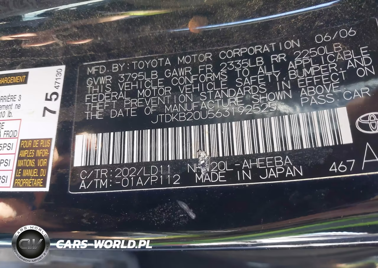 2006 Toyota Prius VIN:JTDKB20U563192525 - 9