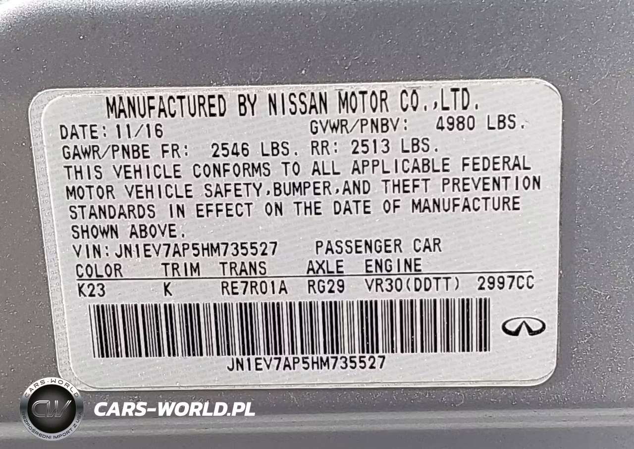 2017 Infiniti Q50 3.0T Premium VIN:JN1EV7AP5HM735527 - 9