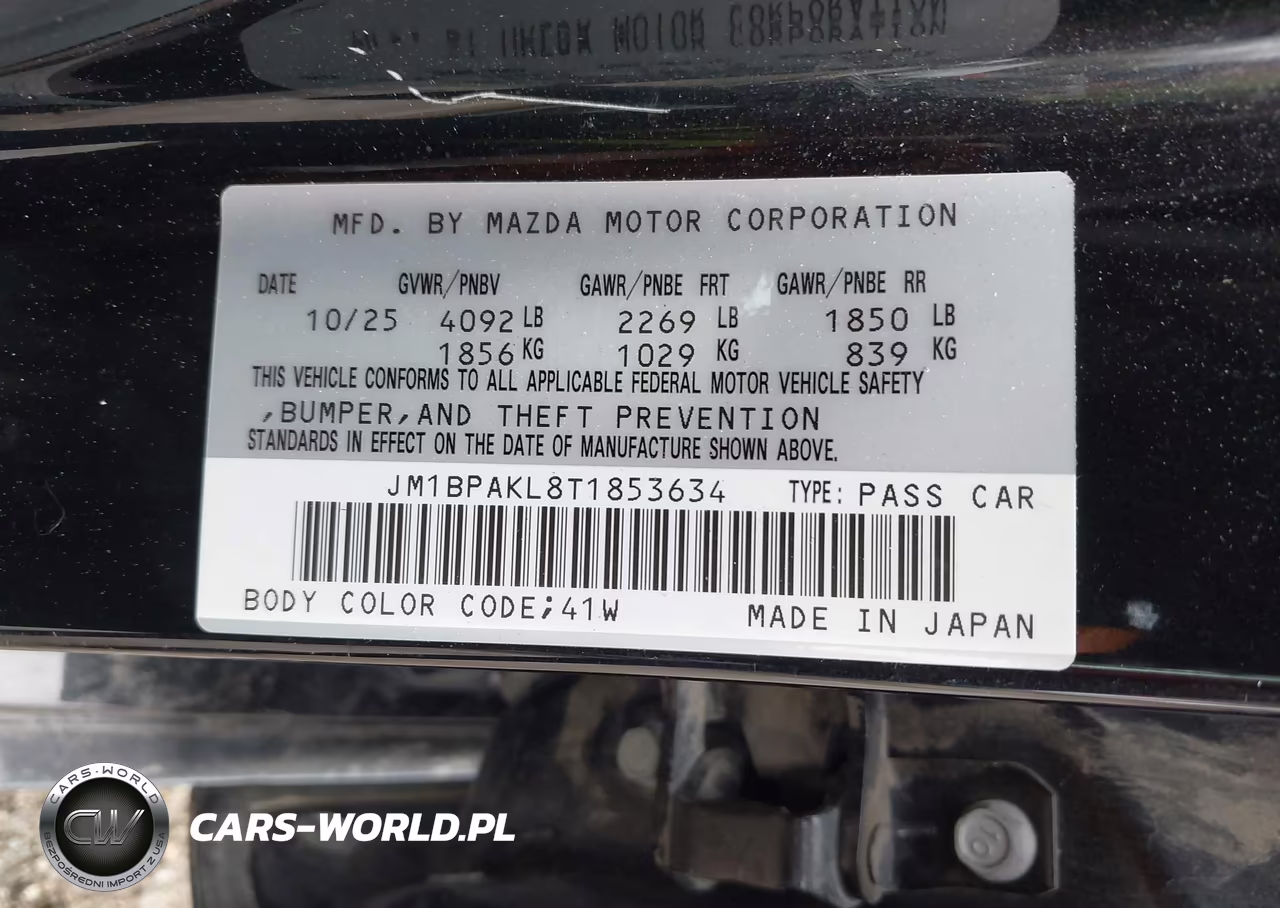 2026 Mazda Mazda3 2.5 S Select Sport VIN:JM1BPAKL8T1853634 - 9