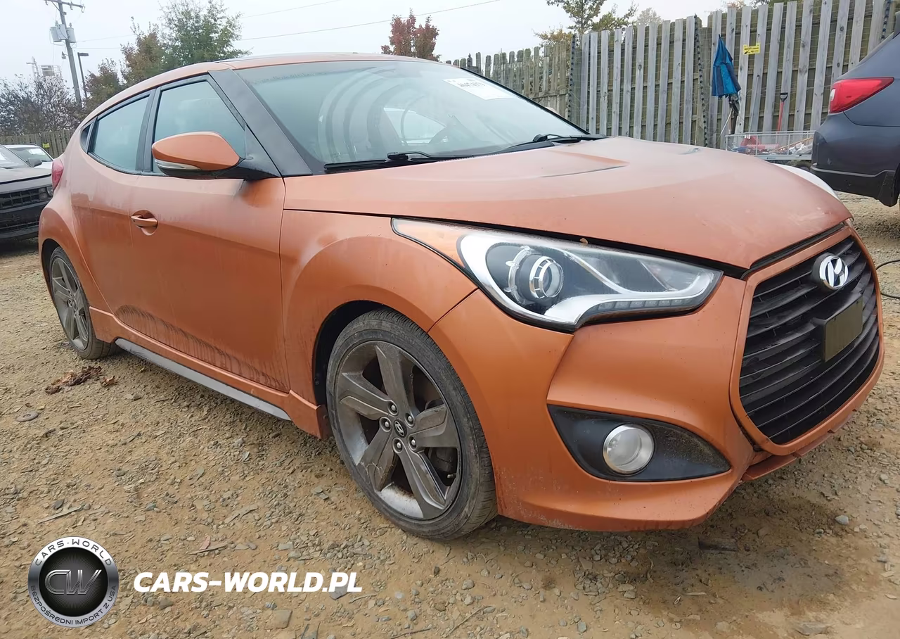 2015 Hyundai Veloster Turbo VIN:KMHTC6AE0FU241085 - 1