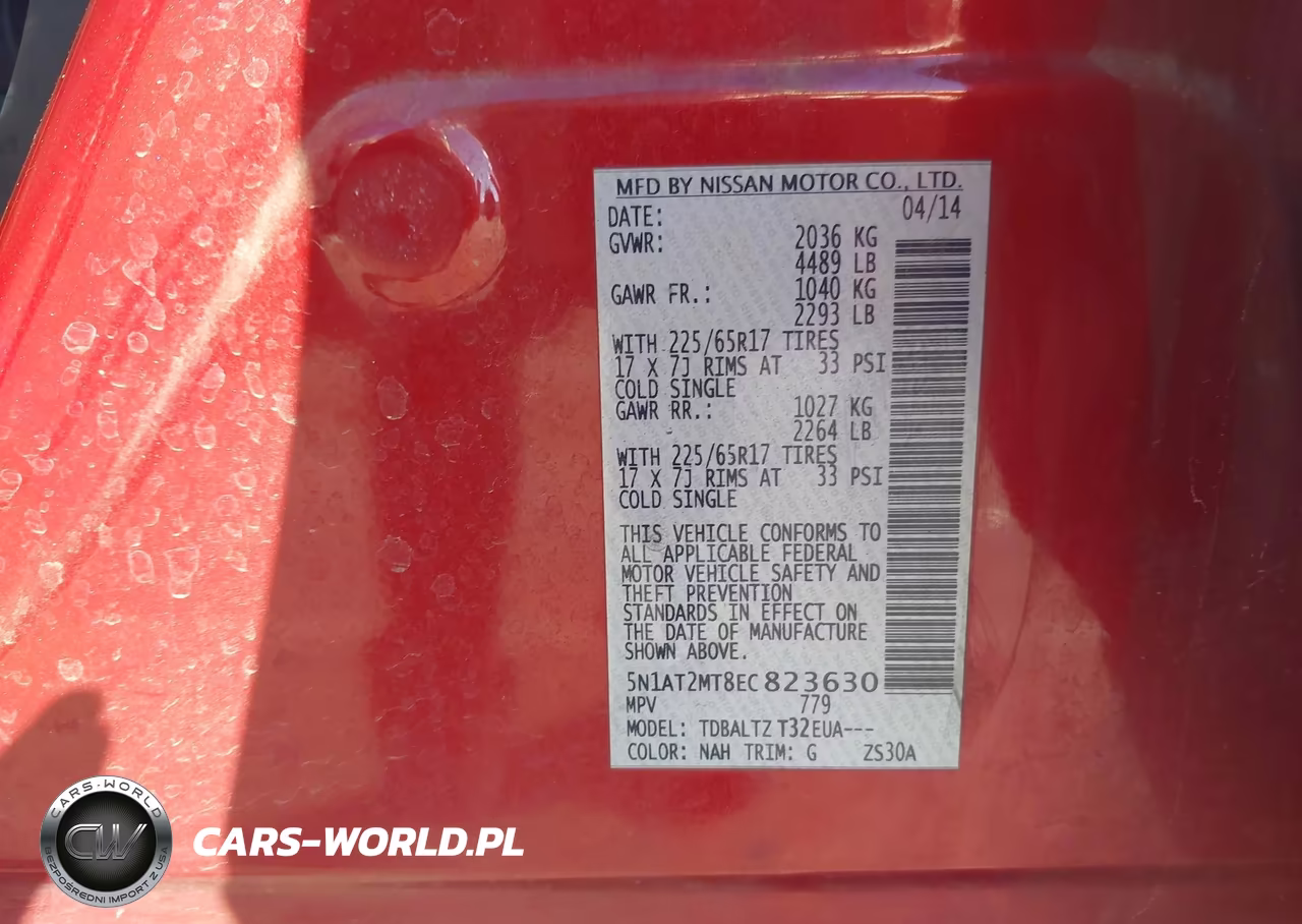 2014 Nissan Rogue Sv VIN:5N1AT2MT8EC823630 - 9