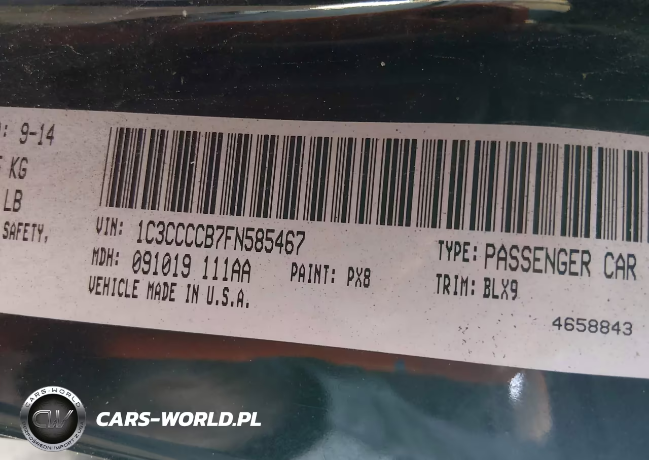 2015 Chrysler 200 C VIN:1C3CCCCB7FN585467 - 9