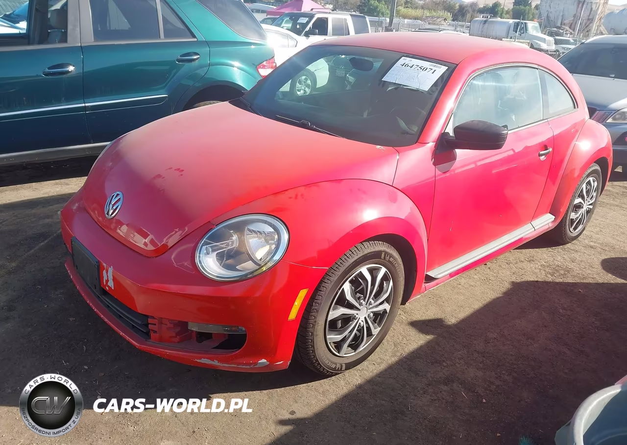 2012 Volkswagen Beetle Entry VIN:3VWFP7ATXCM616309 - 2
