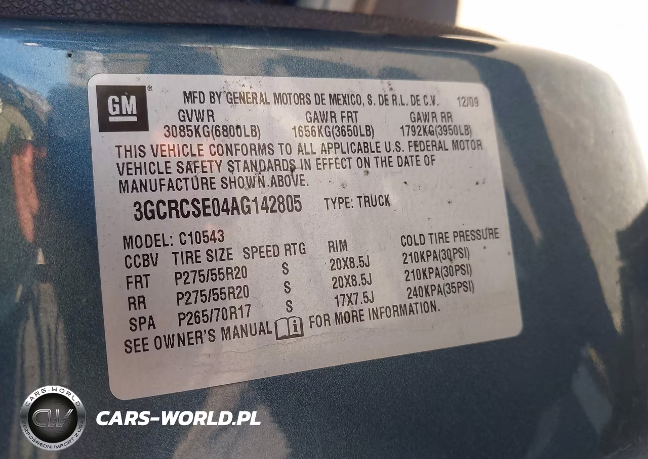 2010 Chevrolet Silverado 1500 Lt VIN:3GCRCSE04AG142805 - 9