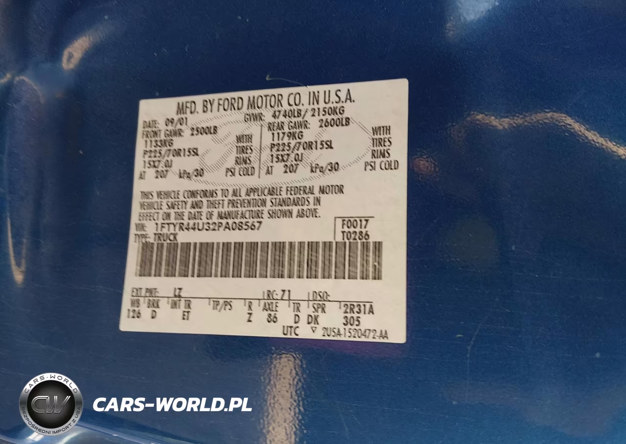 2002 Ford Ranger Edge-Tremor-Xlt VIN:1FTYR44U32PA08567 - 9