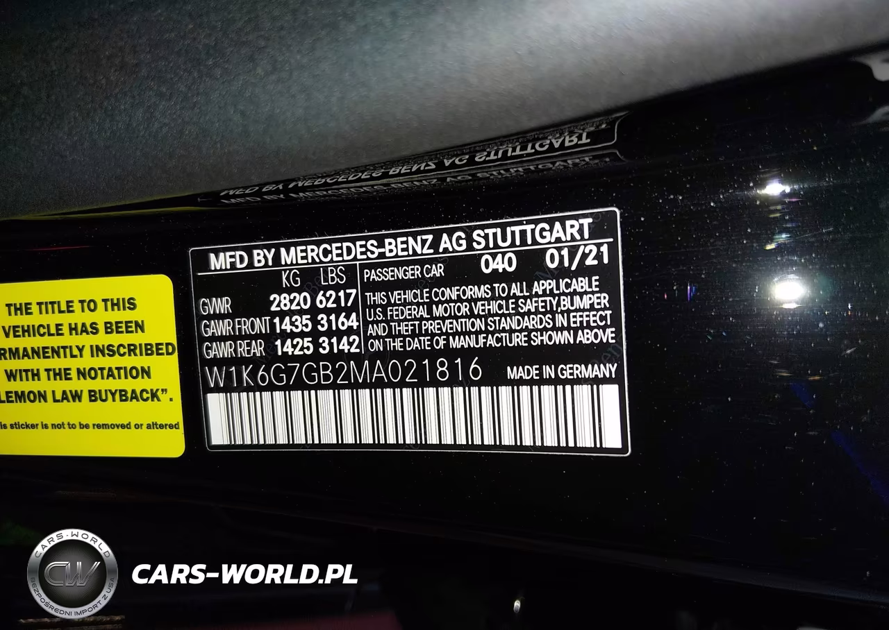 2021 Mercedes-Benz S 580 4Matic VIN:W1K6G7GB2MA021816 - 9