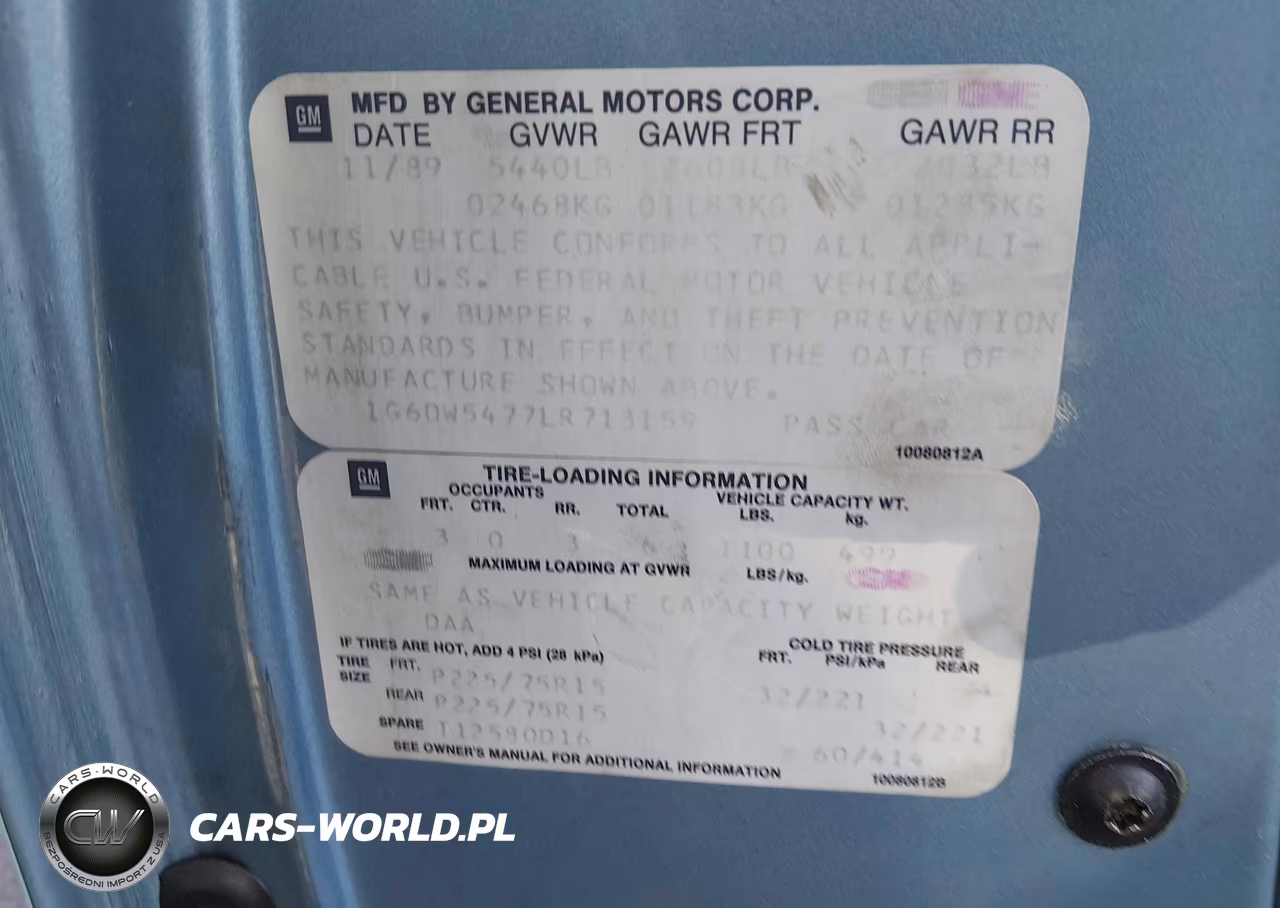 1990 Cadillac Brougham VIN:1G6DW5477LR713159 - 9