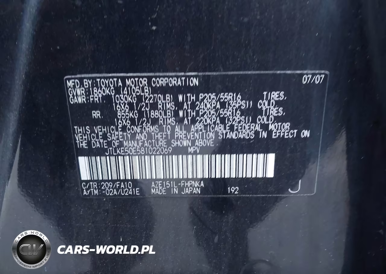 2008 Scion Xb VIN:JTLKE50E581022069 - 9