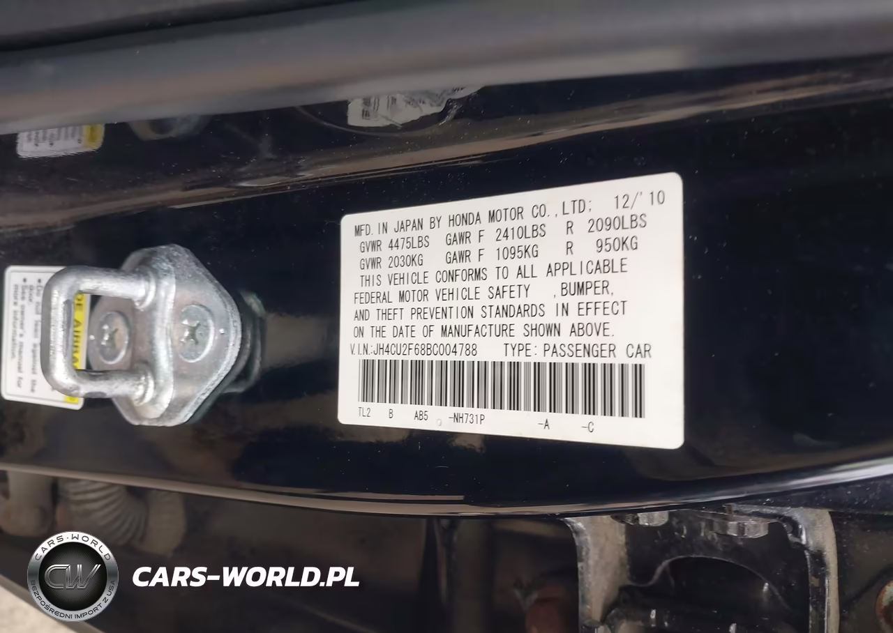 2011 Acura Tsx 2.4 VIN:JH4CU2F68BC004788 - 9