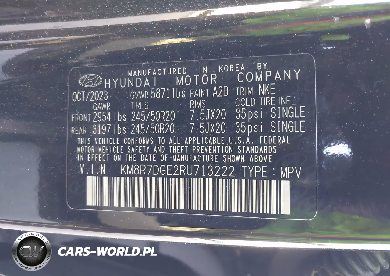 2024 Hyundai Palisade Calligraphy Night Edition VIN:KM8R7DGE2RU713222 - 9