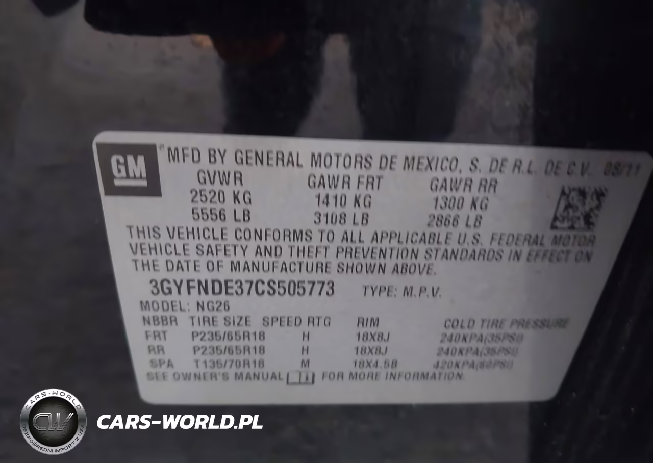 2012 Cadillac Srx Luxury Collection VIN:3GYFNDE37CS505773 - 9