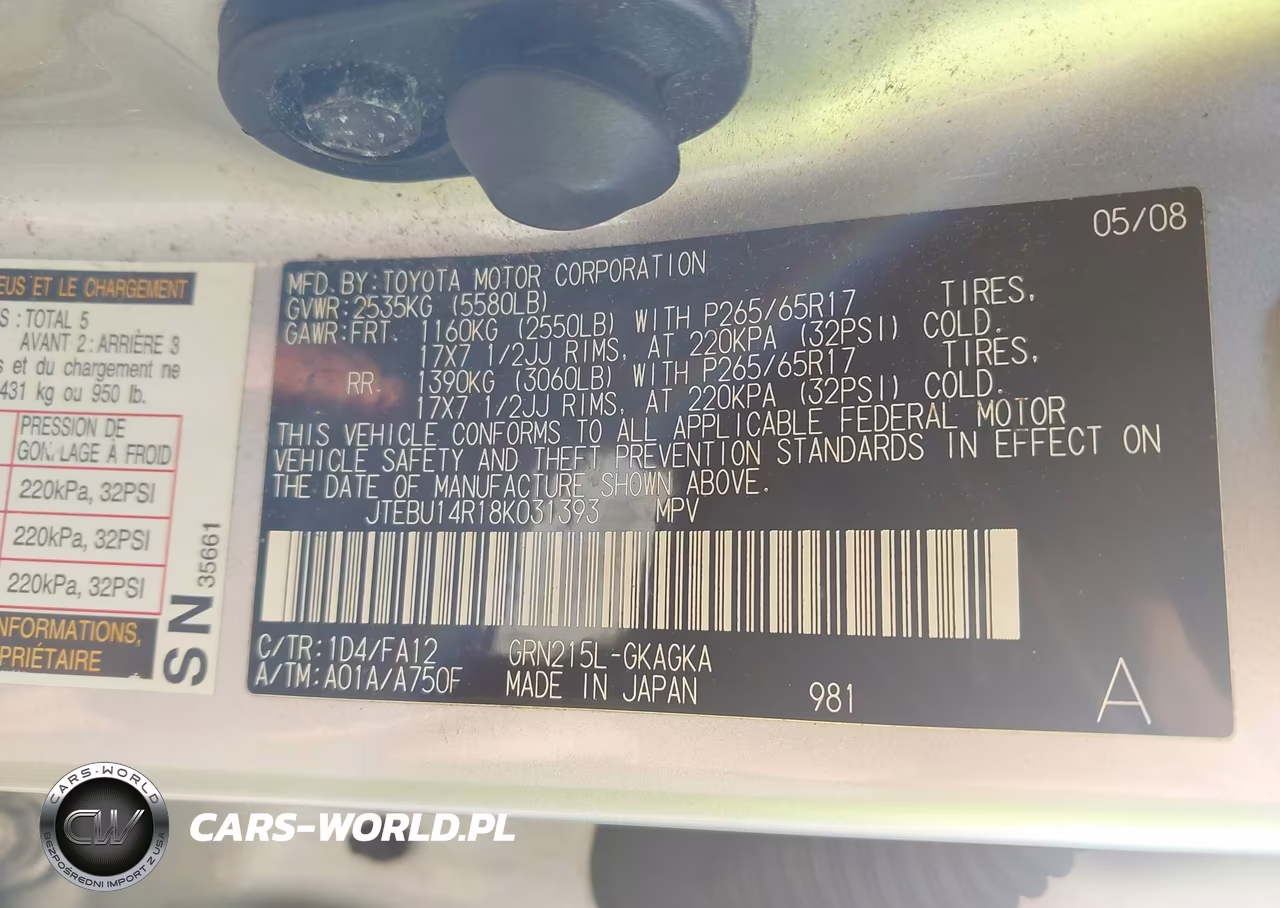 2008 Toyota 4Runner Sr5 V6 VIN:JTEBU14R18K031393 - 9