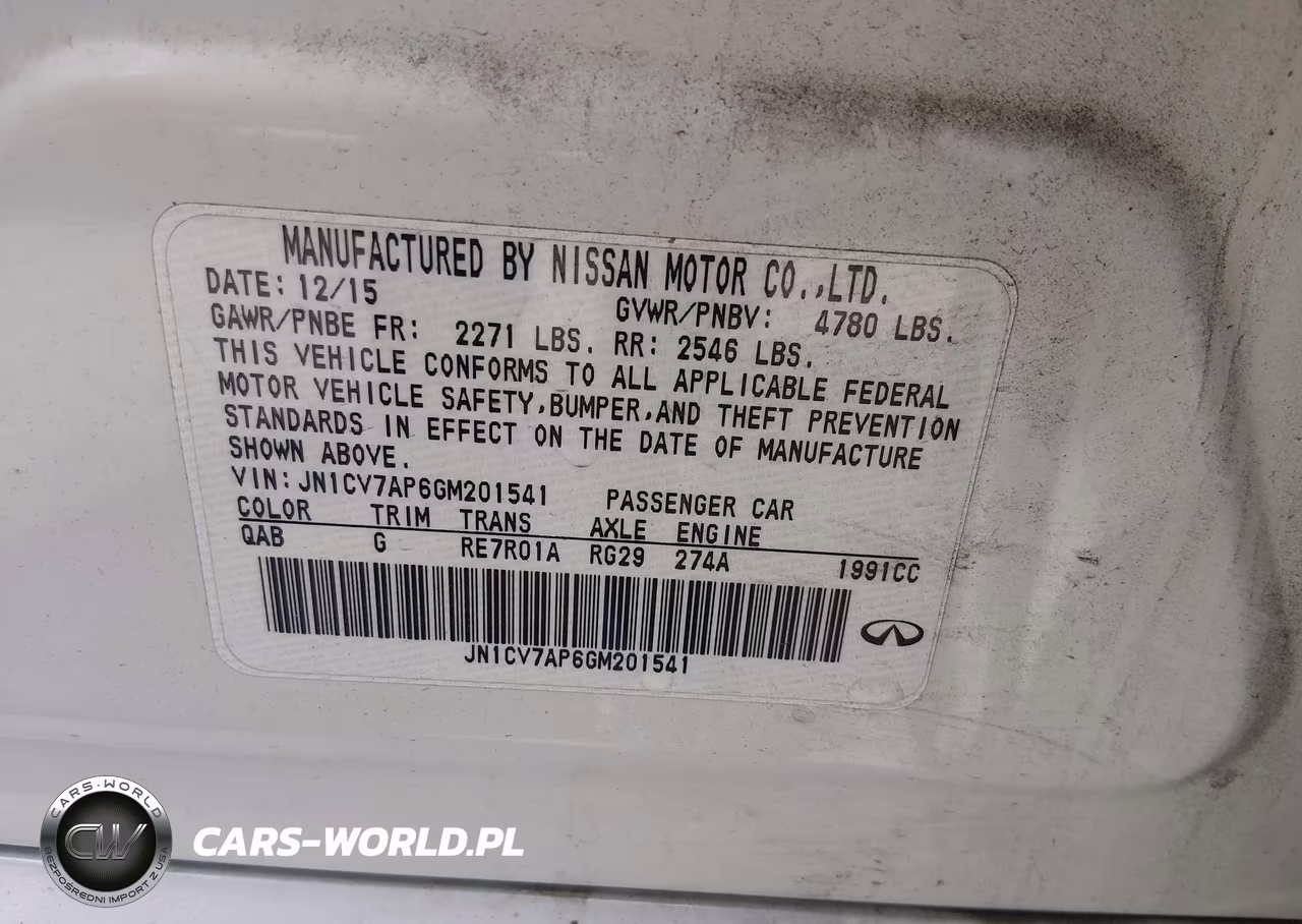 2016 Infiniti Q50 2.0T Base VIN:JN1CV7AP6GM201541 - 9